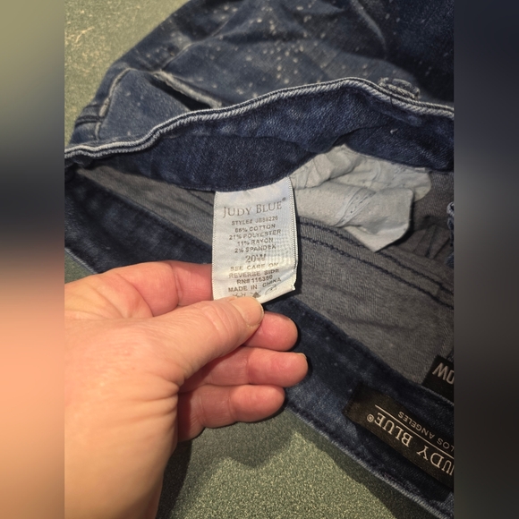 Judy blue Size 20W Relax relaxed fit paint splatter design jeans - Picture 11 of 14